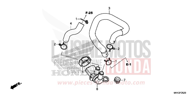 ELECTROVANNE INJECTION D'AIR de Africa Twin GRAND PRIX RED (R380B) 2018